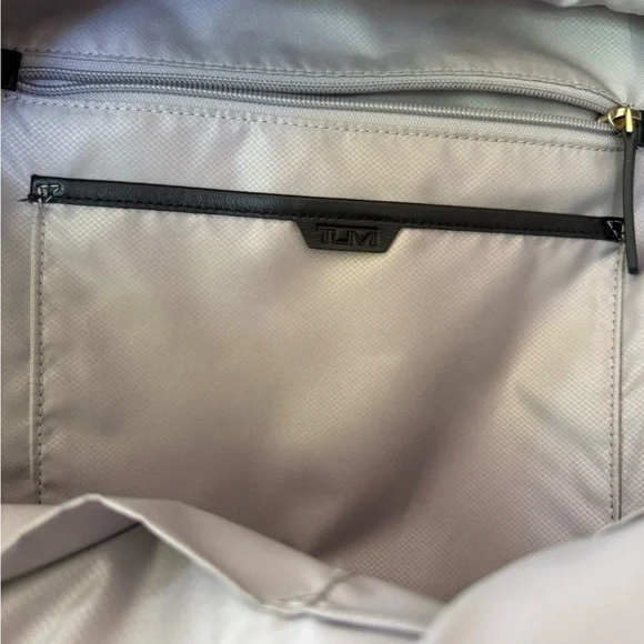 Tumi Black Leather Backpack - Picture 2 of 10